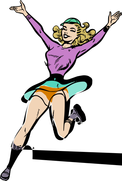 Cheerleader - Colour Remix clipart