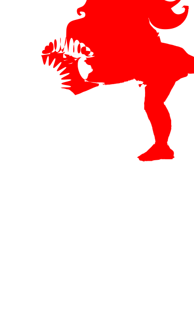 Cheerleader Silhouette - Pompom Remix clipart