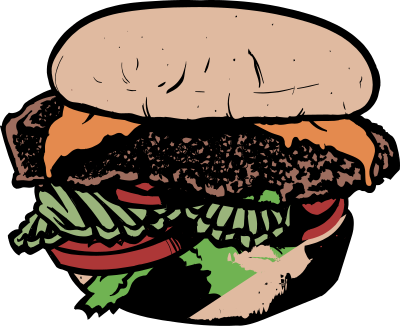 Cheeseburger - Colour Remix clipart