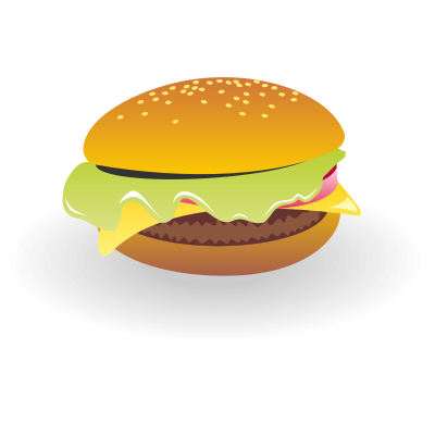 Cheeseburger vector clipart