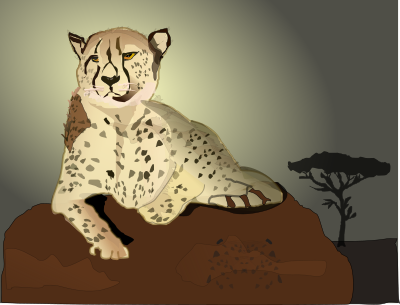 Cheetah clipart