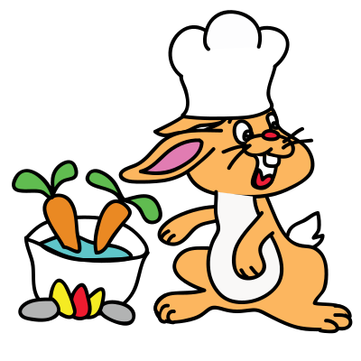 Chef Rabbit clipart