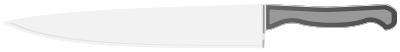 Chef's knife. Cuchillo de chef clipart
