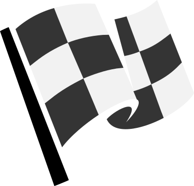 Chequered flag clipart