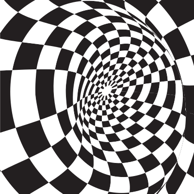 Chequered pattern whirl clipart