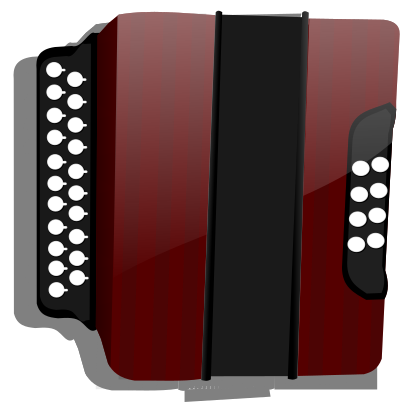 Cherkes Harmonica (Circassian Harmonica) clipart