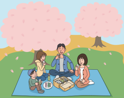 Cherry Blossom Picnic (#2) clipart