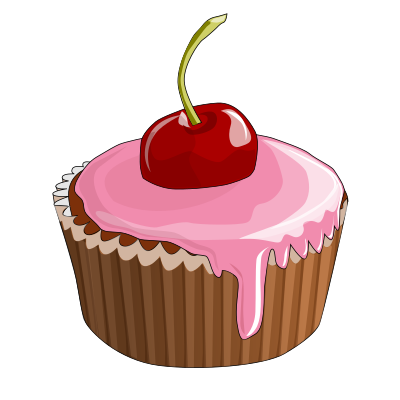 Cherry Cupcake clipart