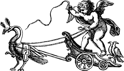 Cherub On Chariot clipart