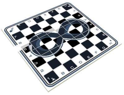 Chess Board Infinity Symbol clipart