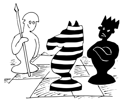 Chess collision by Rones clipart