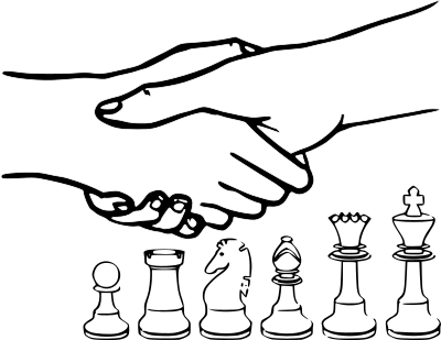 Chess coloring book / Dibujo Ajedrez para colorear -10- clipart