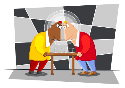 Chess Face Off 2 clipart
