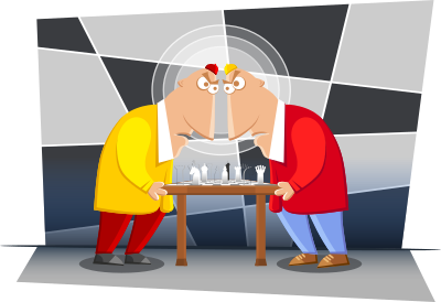 Chess Face Off clipart