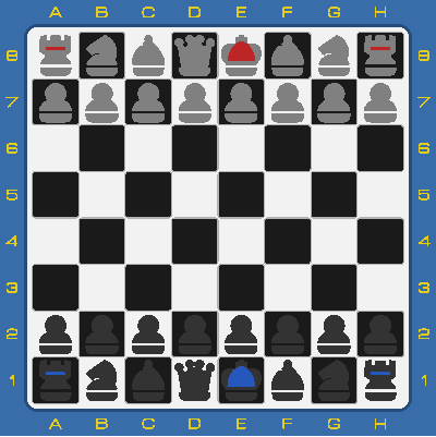 Chess Game Set - FlyorDream Style Chess Pieces clipart