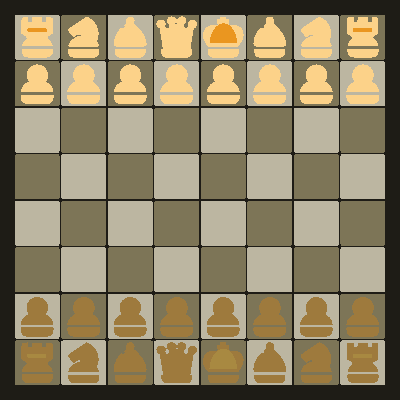 Chess Game Set witch FlyorDream Style Chess Pieces - Golden board clipart