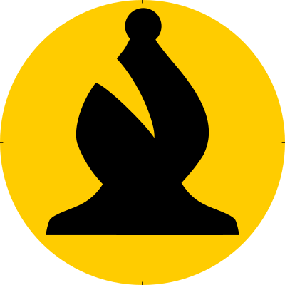 Chess Piece Symbol – Black Bishop – Alfil Negro clipart