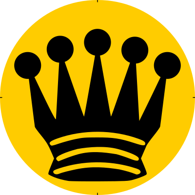 Chess Piece Symbol – Black Queen – Dama Negra clipart