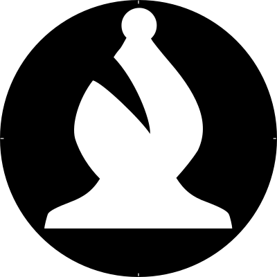 Chess Piece Symbol – White Bishop – Alfil Blanco clipart