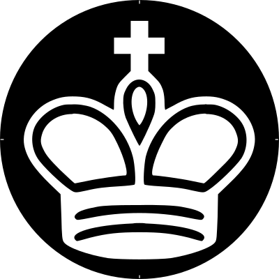 Chess Piece Symbol – White King – Rey Blanco clipart