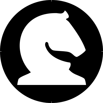 Chess Piece Symbol – White Knight – Caballo Blanco clipart