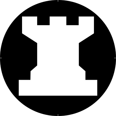 Chess Piece Symbol – White Rook – Torre Blanca clipart