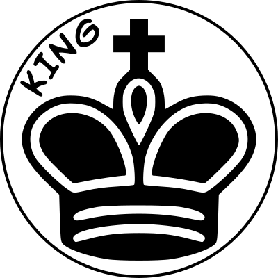 Chess Piece with Name - Black King clipart