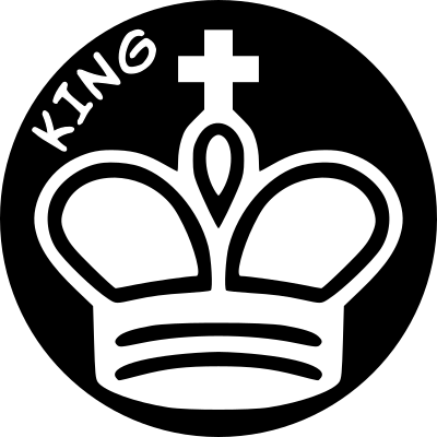 Chess Piece with Name - White King clipart