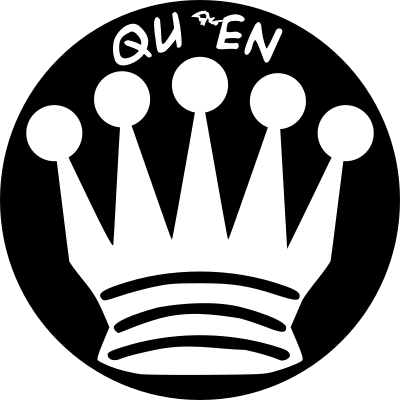 Chess Piece with Name - White Queen clipart