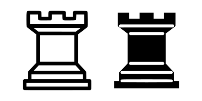 Chess tile - Rook clipart