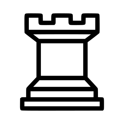 Chess tile - Rook 3 clipart