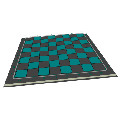 Chessboard in perspective 3D / Tablero en Perspectiva clipart