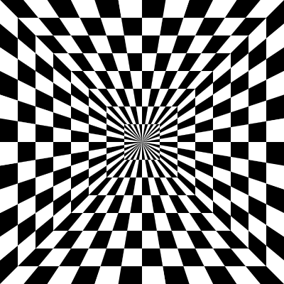 Chessboard tunnel clipart