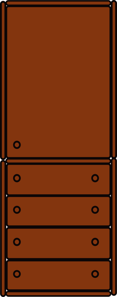 Chest of drawers clipart