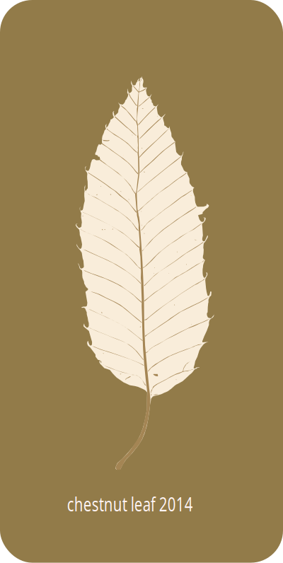 Chestnut leaf 2014 clipart