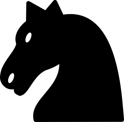 Cheval noir clipart