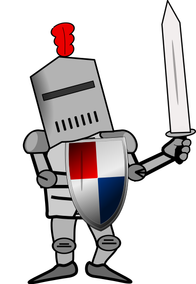 Chevalier combattant clipart