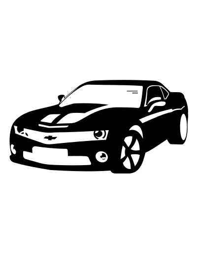 Chevrolet Camaro vector clipart