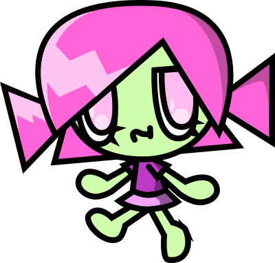 Chibi Alien Girl clipart