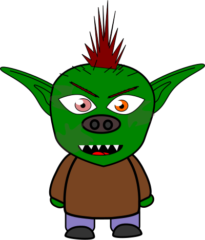 Chibi Goblin 1 clipart