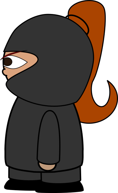 Chibi Ninja Girl clipart