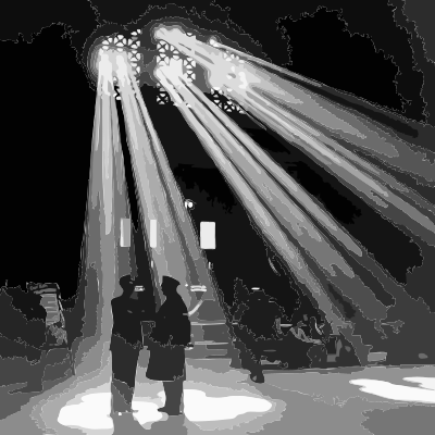 Chicago Union Station 1943 clipart