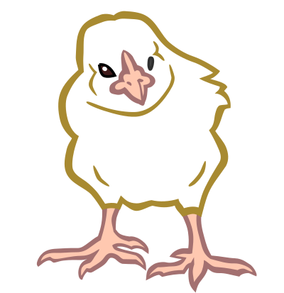 Chick2 - coloured clipart