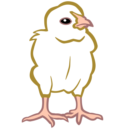 Chick3 - coloured clipart