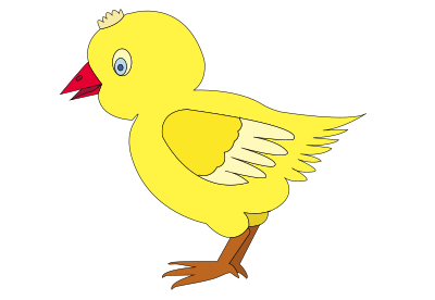 Chicken-002-figure-color clipart