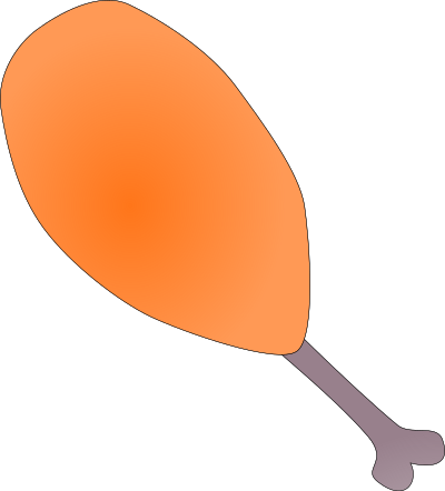 Chicken leg clipart