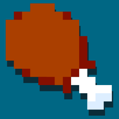 Chicken Leg Icon clipart