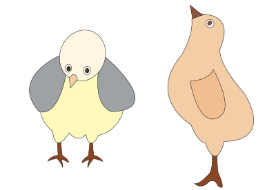 Chickens-001-figure-color clipart