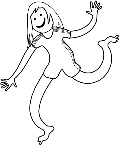 Child 1 - Outline clipart