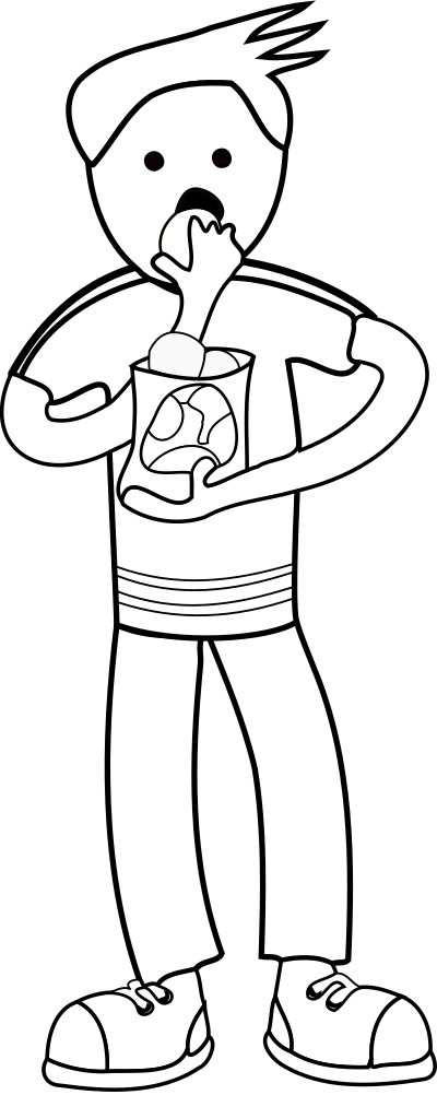 Child 2 - Outline clipart